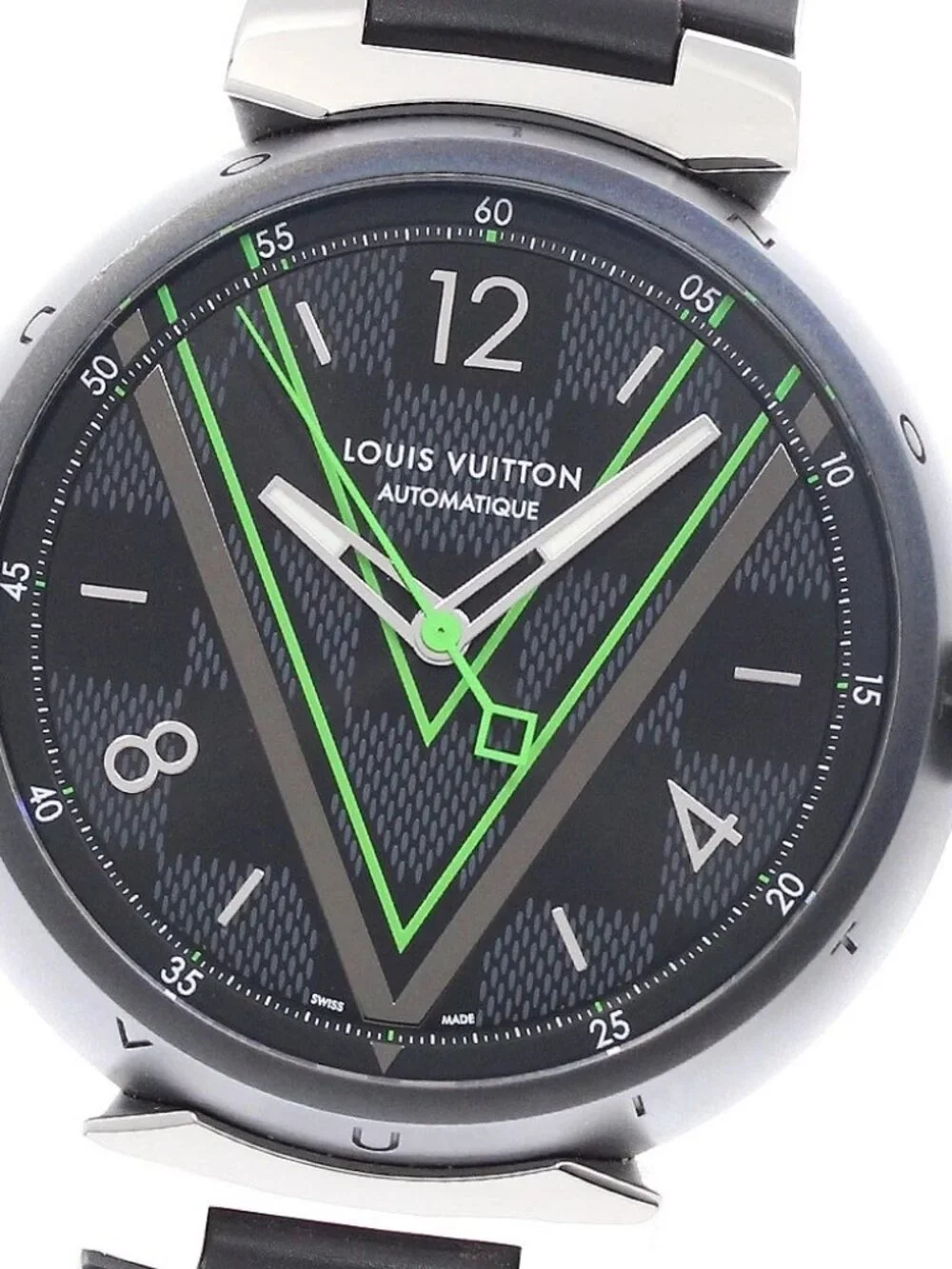 LOUIS VUITTON Tambour black Dial Automatic Men's Watch